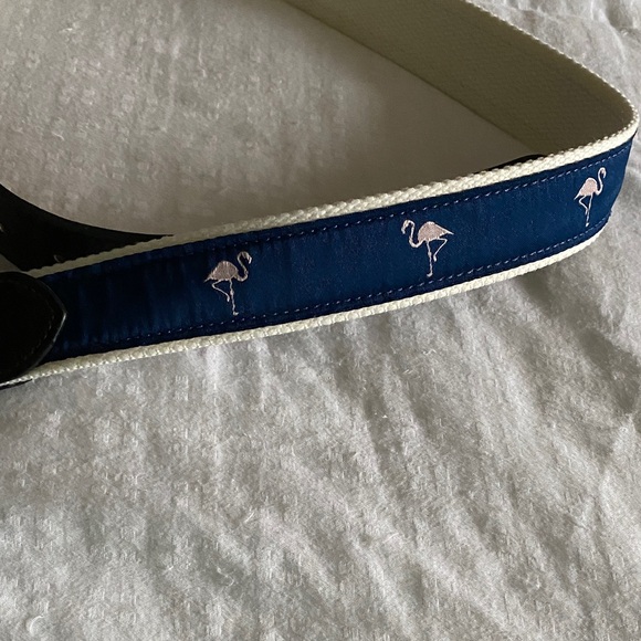 J Crew Blue Flamingo Belt 🦩 - Picture 1 of 5